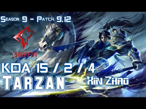 GRF Tarzan XIN ZHAO vs LEE SIN Jungle - Patch 9.12 KR Ranked