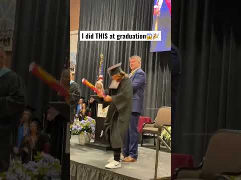 BEST graduation walk EVER😳💥 (UNSEEN POV) - Sebby Clemens Backflip Off Stage