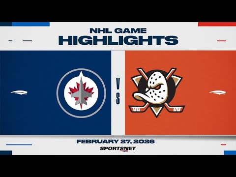 NHL Highlights | Jets vs. Ducks - February 27, 2026