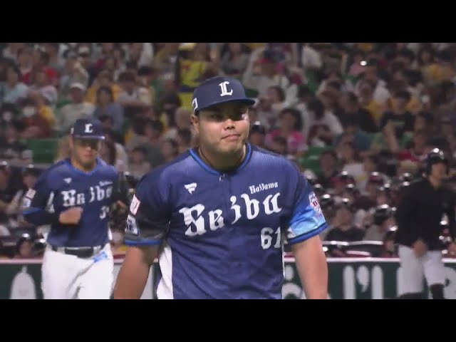 【7回裏】安定の投球!! ライオンズ・平良海馬 この回2奪三振を含む3者凡退に抑える!!  2024年9月6日 福岡ソフトバンクホークス 対 埼玉西武ライオンズ