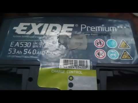 Exide Akumuliatorius 53 Ah 540 A EN 12V video
