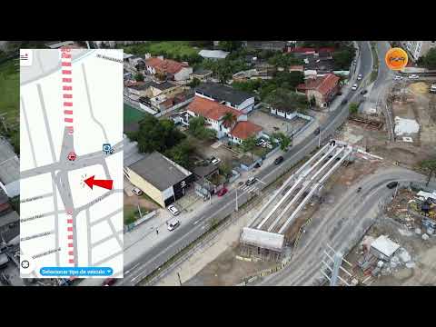 Construction of the viaduct on Estrada da Posse in the Campo Grande Ring Road.