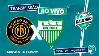 JOGO COMPLETO: MONSOON 1x1 AVENIDA | QUADRANGULAR DO REBAIXAMENTO | GAUCHÃO | 23/02/2026