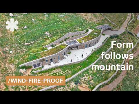 He excavated earth-sheltered home of dry stone into rugged seacliff