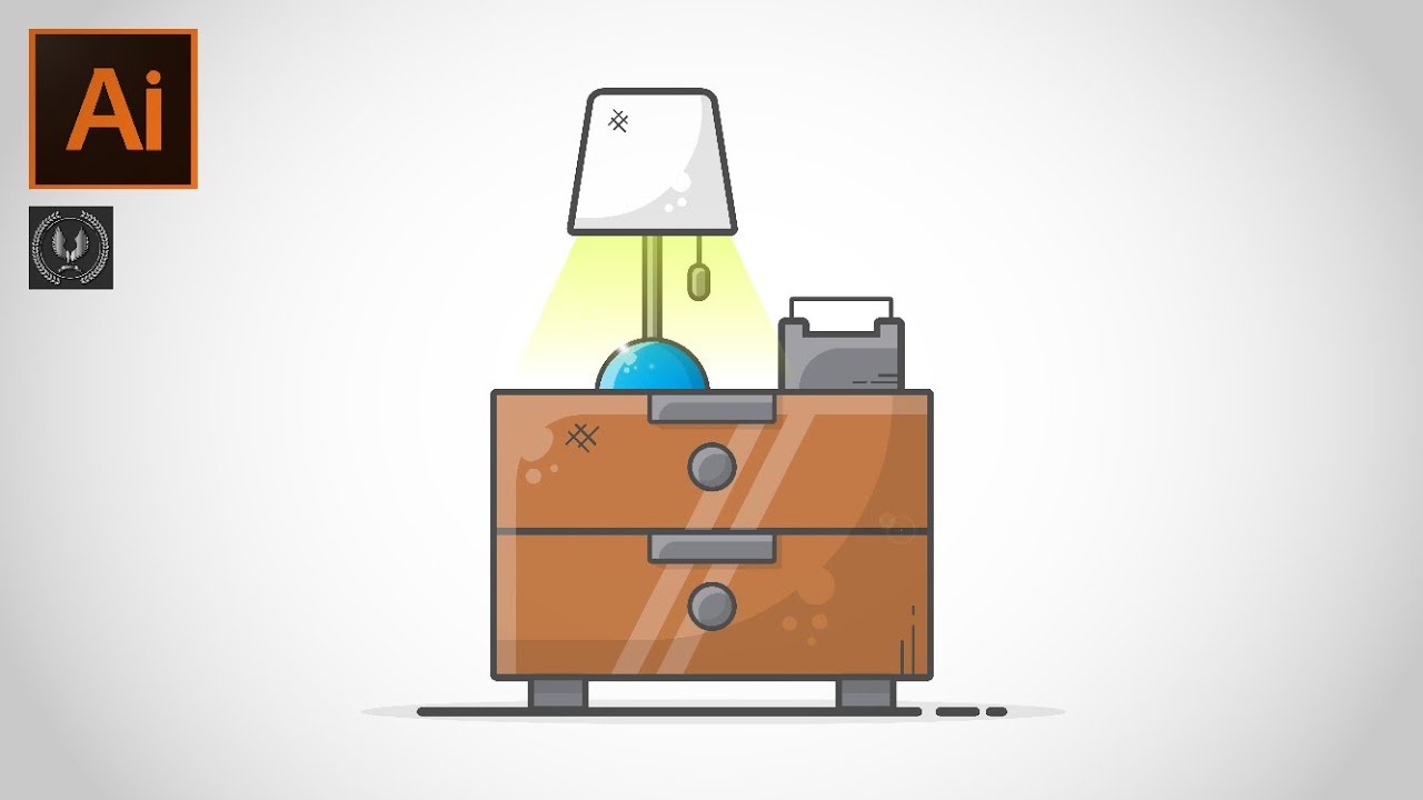 Adobe illustrator CC Tutorial - How to make a Vector Table Design #shorts #illustrator