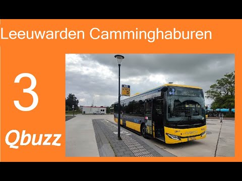 Qbuzz Friesland Trajectvideo Buslijn 3 Leeuwarden - Camminghaburen