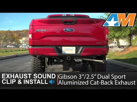 2015-2017 F-150 Gibson Dual Sport Aluminized Cat-Back Exhaust System (5.0L) Sound Clip & Install