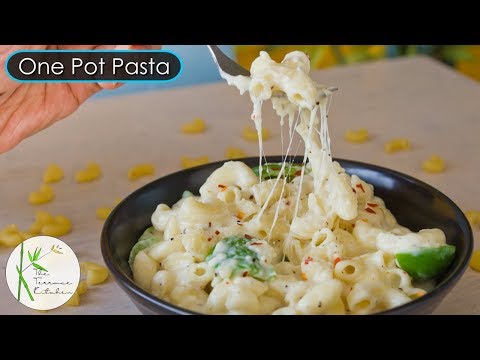 One Pot White Sauce Pasta | Cheesy White Sauce Pasta | Quick Pasta Recipe ~ The Terrace Kitchen