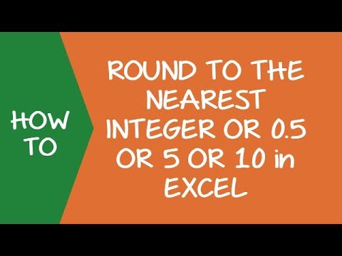 How to Round Numbers to the Nearest Integer or 0 5 or 5 or 10 in Excel