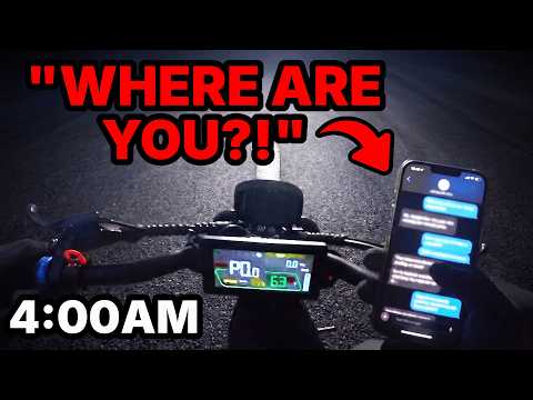 I Snuck My E-Bike Out at Night... (CAUGHT)