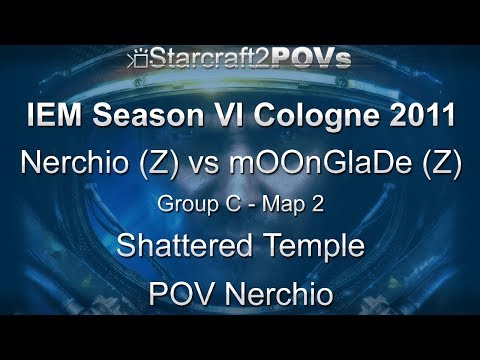 SC2 WoL - IEM Season VI Cologne 2011 - Nerchio vs 'GlaDe - Group C - Map 2 - Shat'Temple - Nerchio