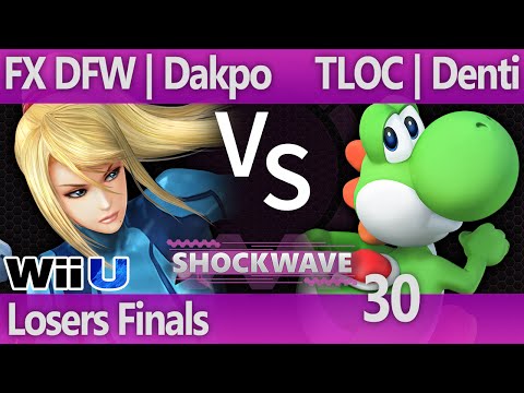 SW 30 Wii U - FX DFW | Dakpo (ZSS) vs TLOC | Denti (Yoshi) - Losers Finals