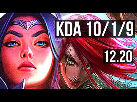 IRELIA vs KATA (MID) | 10/1/9, 900+ games, Dominating | KR Challenger | 12.20