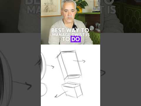 How to draw twists in the body