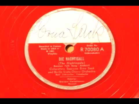 Erna Sack sings "Die Nachtigall" by Alabieff