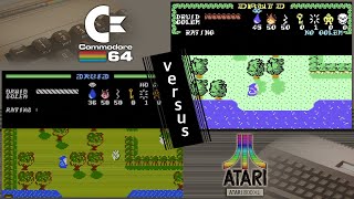 C64 vs. Atari 800XL - 8 games from 1987