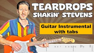Teardrops (Shakin' Stevens) guitar cover with tabs