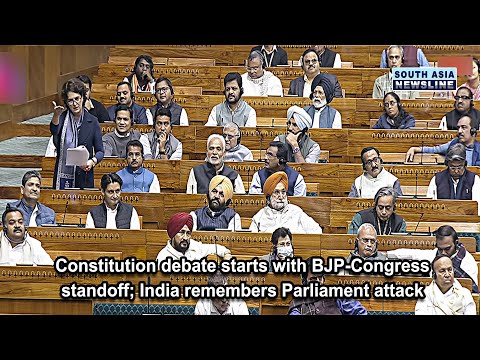 Constitution debate starts with BJP Congress standoff; India remembers Parliament attack