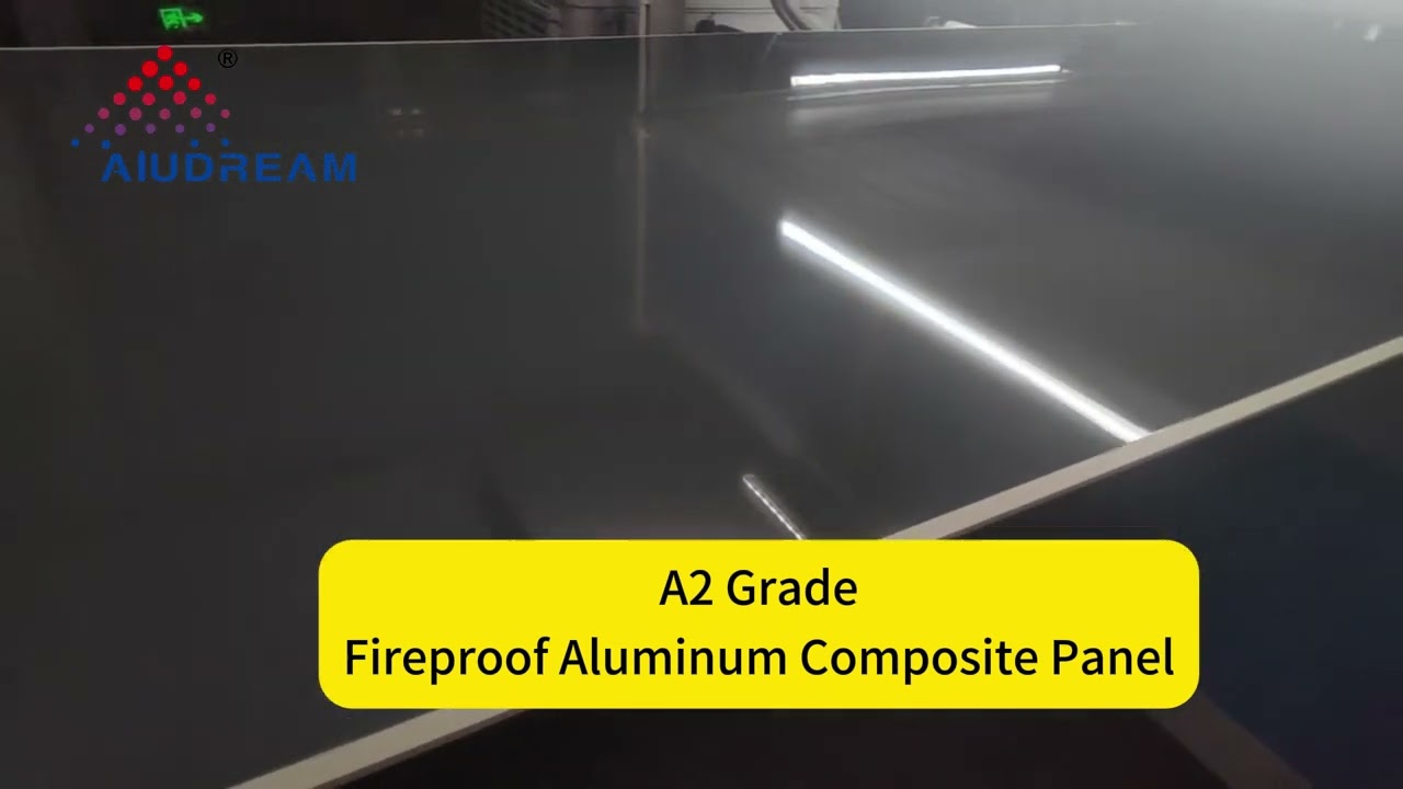 A2 Grade Grey Aluminum Composite Panel Production Video