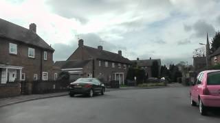 preview picture of video 'Driving Along Minge Lane, Gardens Walk & Hillsfield, Upton Upon Severn, England 9th March 2012'