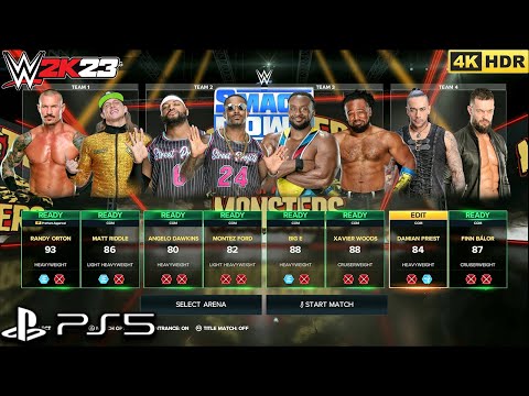 WWE 2K23 - RK Bros vs Street Profits vs New Day vs Judgement Day Tag Team Tornado Match [PS5 4K60]