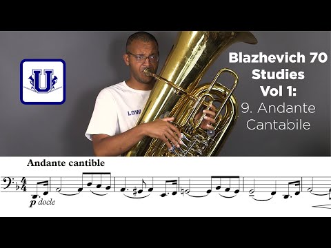 Blazhevich 70 Studies for BBb Tuba Vol. 1: 9. Andante Catabile