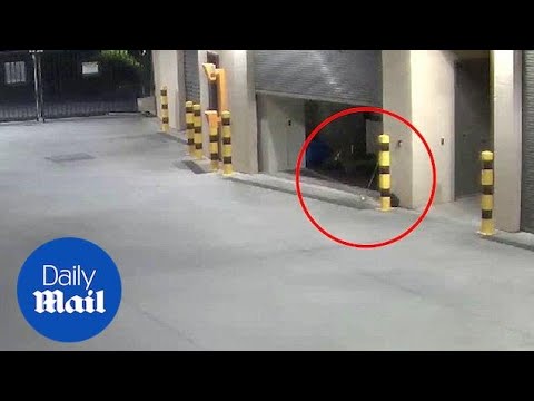 Does this CCTV capture 'janitor' ghost throwing a broom? - Daily Mail