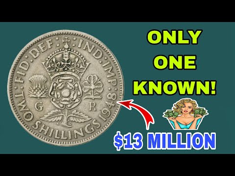Top 1 Most Valuable Two Shilling 1947 .1948 Coins Worth Millions Rare coin history Uk two shillings.