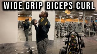 Wide Grip Biceps Curl EZ-Bar exercise video thumbnail