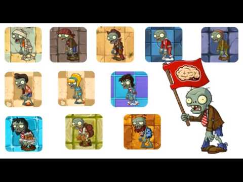 Plants vs. Zombies 2 Demonstration minigame mashup Ancient Egypt-Modern Day