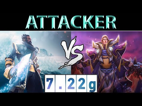 Attacker [Kunkka] vs [Invoker] ► EU Ranked ► Dota 2 7.22g