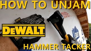 How To Unjam DeWalt Hammer Tacker