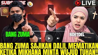 Download lagu Yang Saya Tanya TUHANMU Wujudnya Seperti APA? BANG ZUMA SAJIKAN Dalil Mematikan Di Depan Mikhana😲🔥‼️ mp3