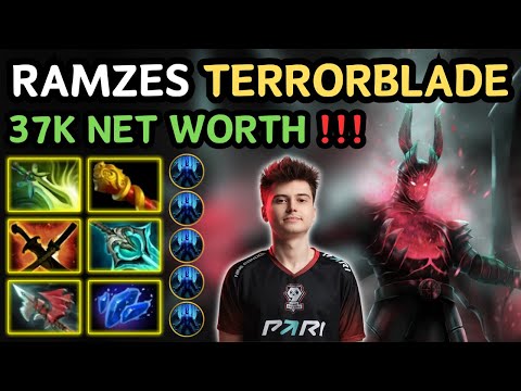🔥 RAMZES TERRORBLADE Hard Carry 37.000 NET WORTH 🔥 916 GPM Insane Play From RAMZES  - Dota 2