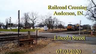 Railroad Crossing: Lincoln Street in Anderson, IN., CSX Main Track 2