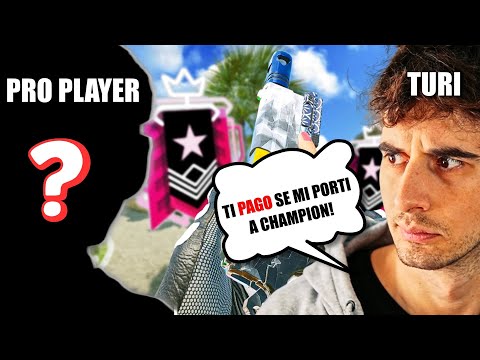 I PAID A R6 PRO PLAYER TO GET ME TO CHAMPIONS LEAGUE!