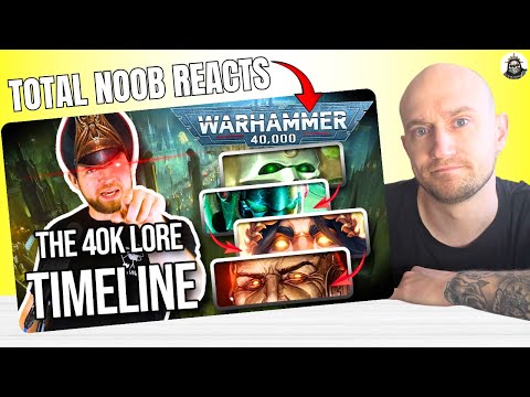 Nobody Warned Me About This | NOOB Reacts to 40k Lore Timeline by Bricky