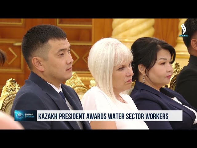 Kazakh President awards water sector workers