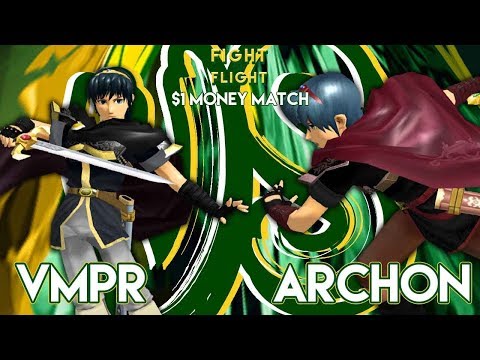 FoF10 - VMPR (Black Marth) vs Archon (Red Marth) $1 Money Match