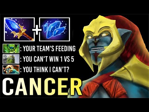 Most Cancerous Hero in Dota 2 is Back! Scepter Huskar 100% Magic Def 1v5 Can't Kill Comeback Dota 2