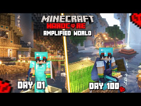 I Survived 100 Days in Amplified World On Minecraft Hardcore (Hindi) part-02