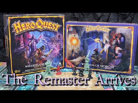 HEROQUEST Wizards of Morcar UNBOXING, Overview & Comparison VS Classic