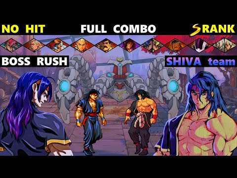 Streets of Rage 4 Boss Rush Full Combo Shiva & Shiva SoR3 2 Players