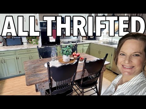 Cozy Winter Kitchen Decorating Using ALL Thrifted Decor | After Christmas Reset