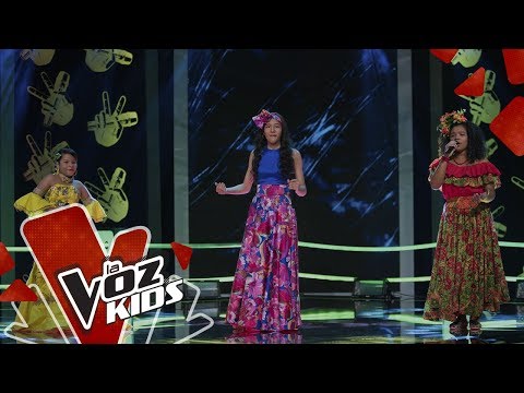 Valentina, Sharith y Damar cantan La Cantaora – Batallas | La Voz Kids Colombia 2019