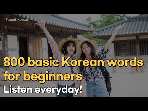 800 basic Korean words for beginners | Korean vocabulary | Conversational Korean