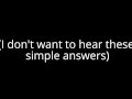 Complicated Questions by Finger Eleven lyrics