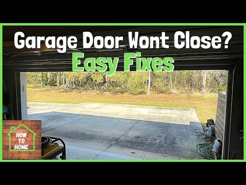 Garage Door Wont Close?  4 Easy Fixes and Reasons Why the Garage Door Is Not Closing
