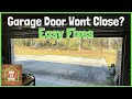 Garage Door Wont Close 4 Easy Fixes And Reasons Why The Garage Door Is Not Closing