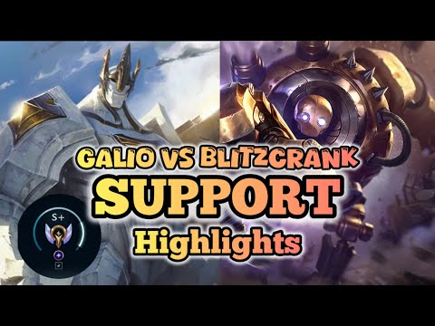 GALIO V BLITZCRANK | SUPPORT | 250308 | HIGHLIGHTS